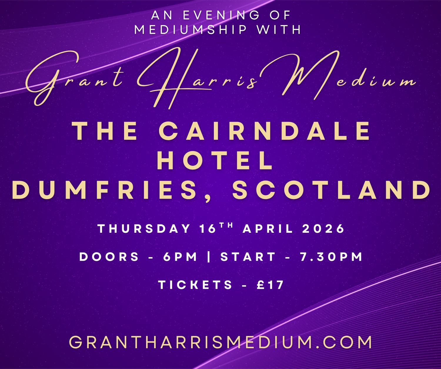 Psychic Night | The Cairndale Hotel, Dumfries, Scotland | 16.04.2026