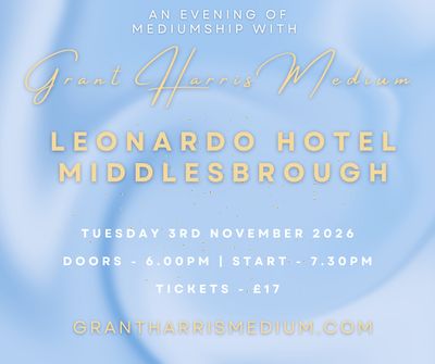 Psychic Night | Leonardo Hotel, Middlesbrough | 03.11.2026 -TICKETS AVAILABLE ON TICKETSOURCE ONLY!