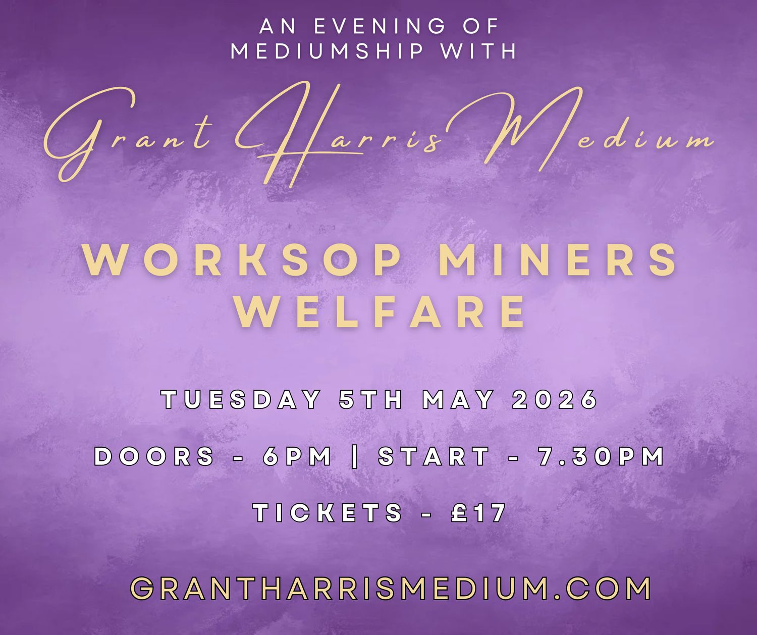 Psychic Night | Worksop Miners Welfare | 05.05.2026