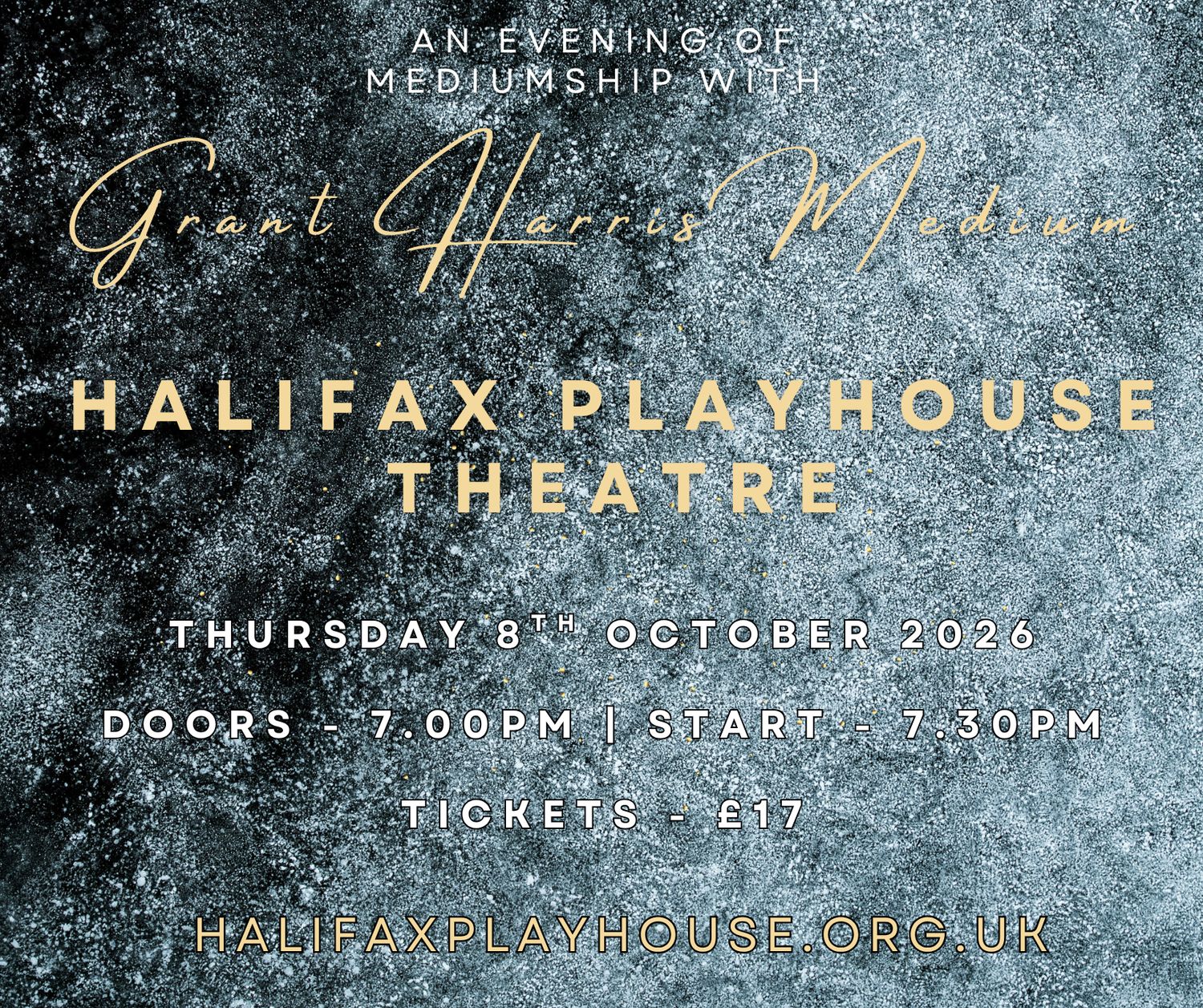 Psychic Night | Halifax Playhouse Theatre, Halifax | 08.10.2026 PURCHASE AVAILABLE ONLY ON HALIFAX TICKETSOURCE WEBSITE