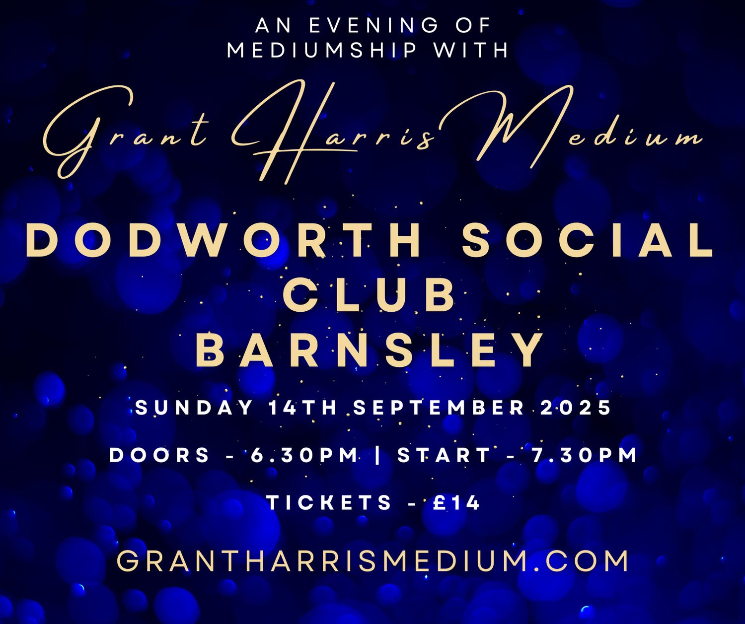 Psychic Night | Dodworth Social Club &quot;Charity Night&quot; | 14.09.2025 (Rescheduled July Date)