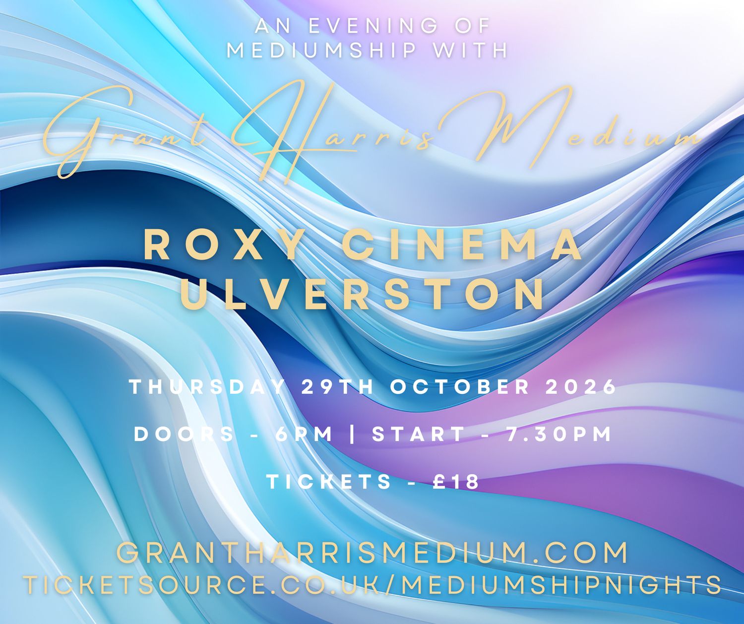 Psychic Night | Roxy Cinema, Ulverston | 29.10.2026 - Also available on Ticketsource