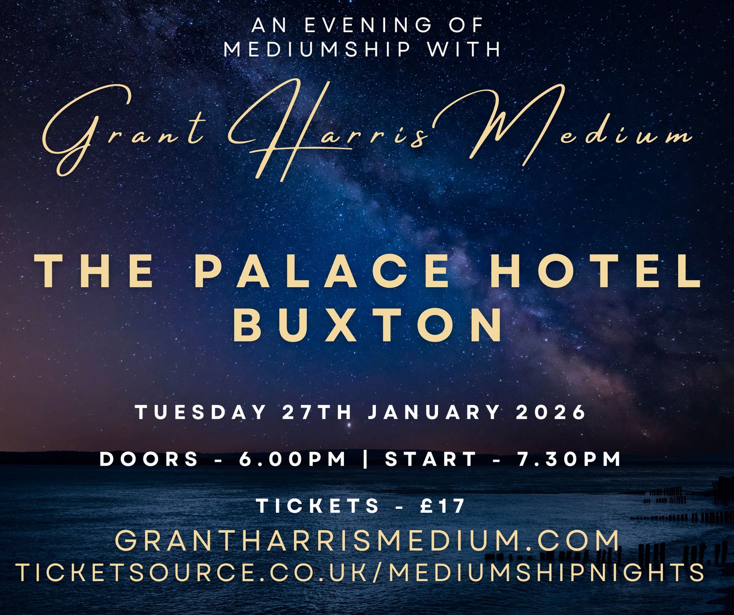 Psychic Night | The Palace Hotel, Buxton | 27.01.2026 - Also available on Ticketsource!