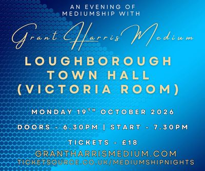 Psychic Night | Loughborough Town Hall | 19.10.2026 - Also available on Ticketsource
