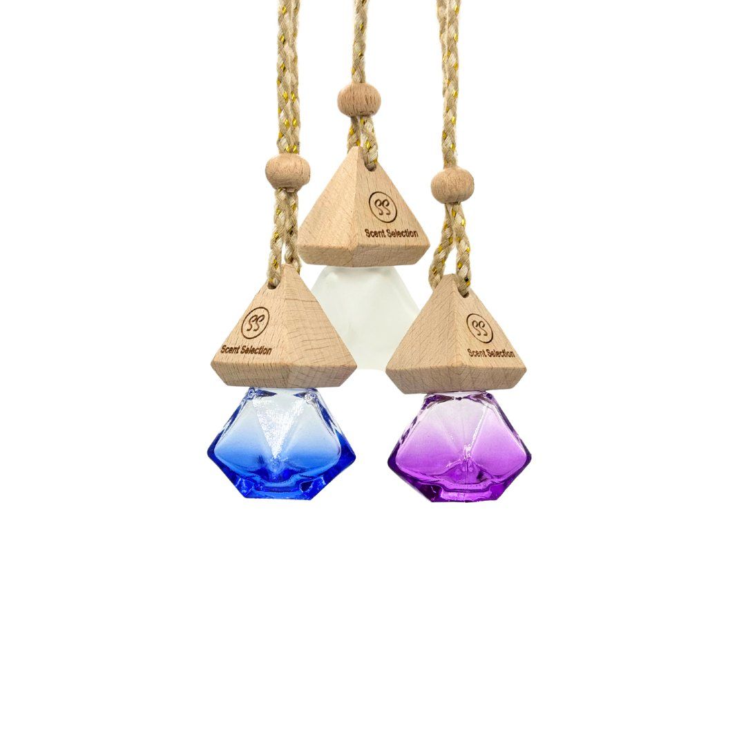 Thyme, Olive &amp; Bergamot Hanging Car Air Freshener Diffuser - 3 Colours