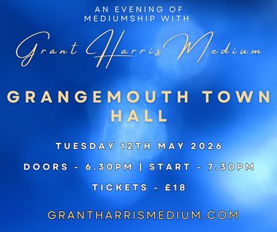 Psychic Night | Grangemouth Town Hall, Scotland | 12.05.26 - ONLY AVAILABLE ON TICKETSOURCE! DO NOT BOOK HERE!