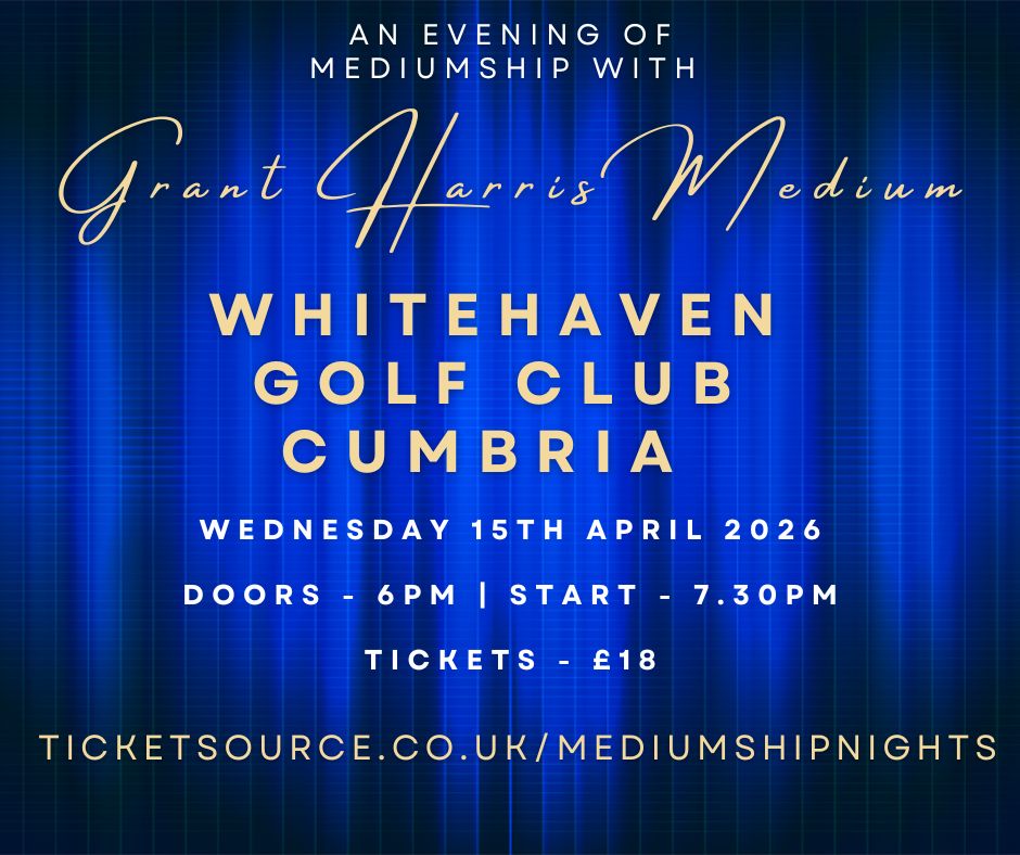 Psychic Night | Whitehaven Golf Club, Cumbria | 15.04.2026 - AVAILABLE ONLY ON TICKETSOURCE! DO NOT BOOK HERE! PLEASE USE THE LINK!