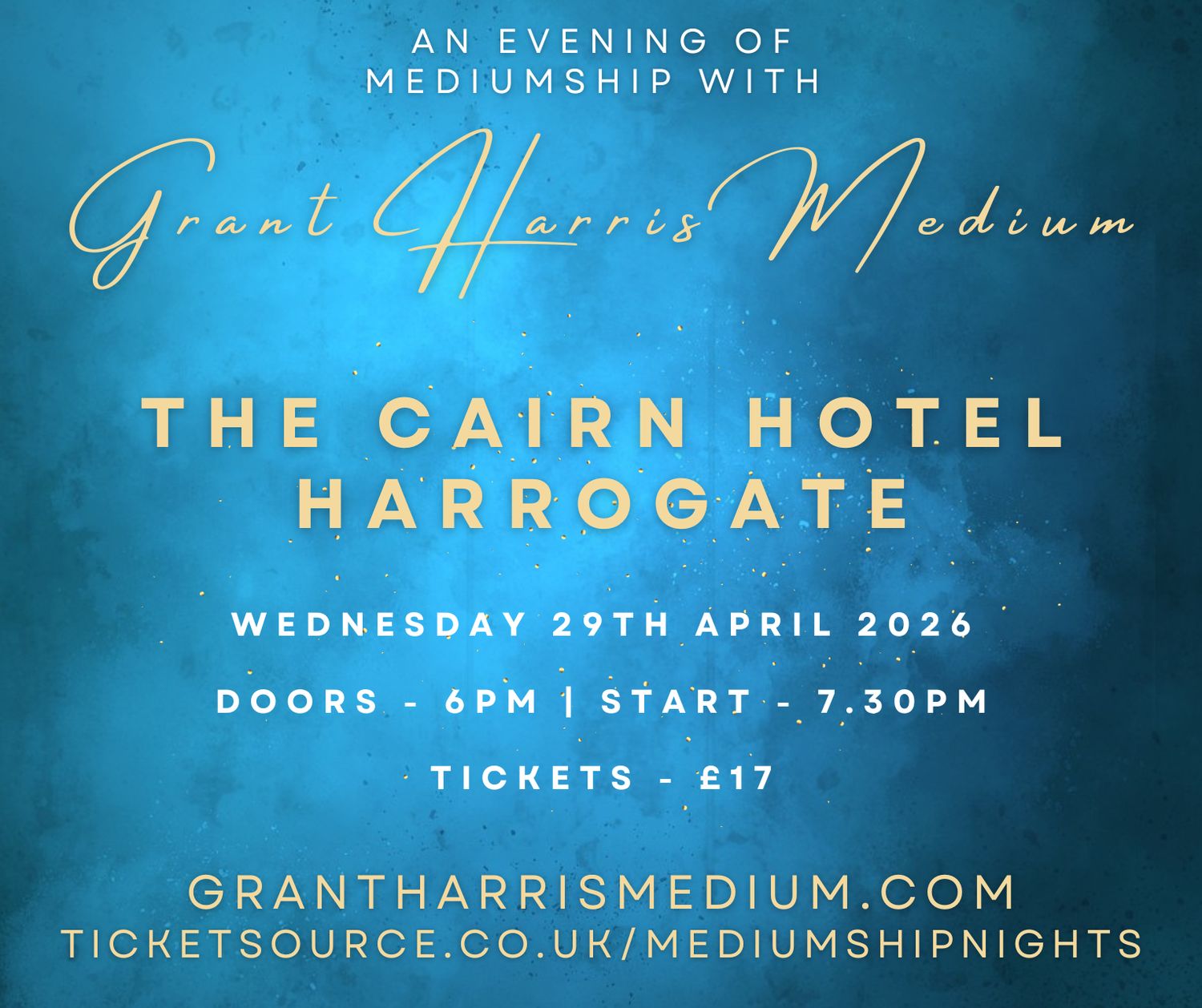 Psychic Night | The Cairn Hotel, Harrogate | 29.04.2026 - Also available on ticketsource!