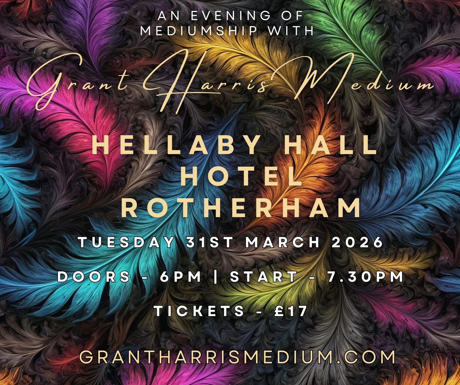 Psychic Night | Hellaby Hall Hotel, Rotherham | 31.03.2026 - ALSO AVAILABLE ON TICKETSOURCE!