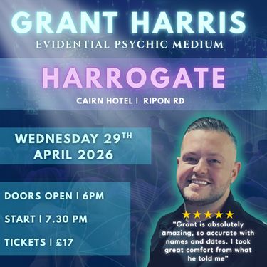 Psychic Night | The Cairn Hotel, Harrogate | 29.04.2026 - TICKETSOURCE ONLY - BOOK ON LINK PROVIDED!
