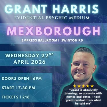 Psychic Night | The Empress Ballroom, Mexborough| 22.04.2026 - TICKETSOURCE ONLY - BOOK ON LINK PROVIDED!