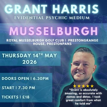 Psychic Night | The Royal Musselburgh Golf Club, Prestonpans, Scotland| 14.05.2026 - TICKETSOURCE ONLY - BOOK ON LINK PROVIDED!