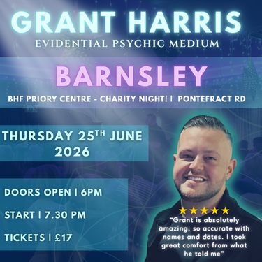 Charity Fundraiser Psychic Night | BHF Priory Centre, Barnsley | 28.06.2026 - TICKETSOURCE ONLY - BOOK ON LINK PROVIDED!