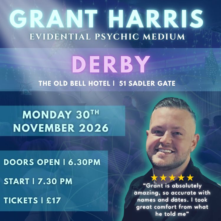 Psychic Night | The Old Bell Hotel, Derby | 30.11.2026 -TICKETSOURCE ONLY - BOOK ON LINK PROVIDED!