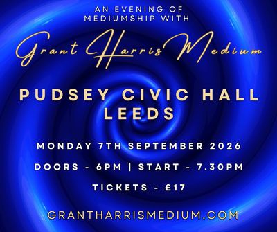Psychic Night | Pudsey Civic Hall, Leeds | 07.09.2026 - TICKETS AVAILABLE ON TICKETSOURCE