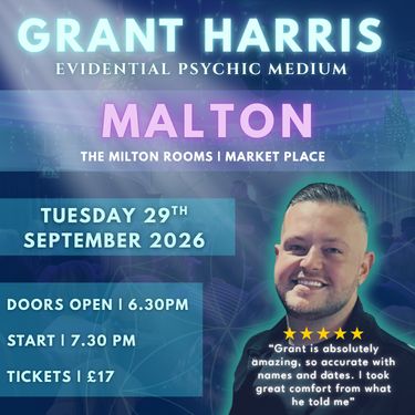 Psychic Night | The Milton Rooms, Malton | 29.09.2026 - TICKETSOURCE ONLY - BOOK ON LINK PROVIDED!