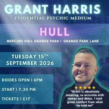 Psychic Night | Mercure Grange Park Hotel, Hull | 15.09.2026 - TICKETSOURCE ONLY - BOOK ON LINK PROVIDED!