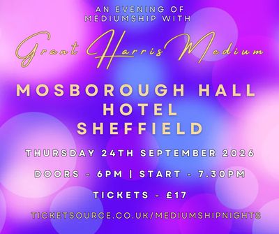 Psychic Night | Mosborough Hall Hotel, Sheffield | 24.09.2026