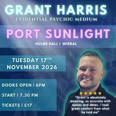 Psychic Night | Hulme Hall, Port Sunlight, The Wirral| 17.11.2026 - TICKETSOURCE ONLY - BOOK ON LINK PROVIDED!