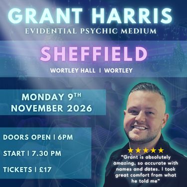 Psychic Night | Wortley Hall Hotel, Sheffield | 09.11.2026 - TICKETSOURCE ONLY - BOOK ON LINK PROVIDED!