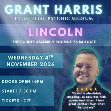 Psychic Night | County Assembly Rooms, Lincoln | 04.11.2026 - TICKETSOURCE ONLY - BOOK ON LINK PROVIDED!