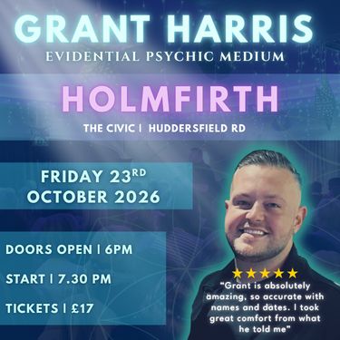 Psychic Night | The Civic, Holmfirth | 23.10.2026 - TICKETSOURCE ONLY - BOOK ON LINK PROVIDED!