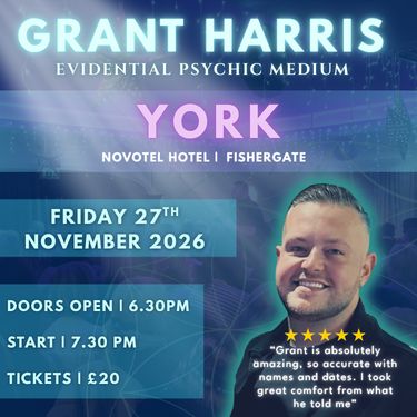 Psychic Night | Novotel Hotel, York | 27.11.2026 - TICKETSOURCE ONLY - BOOK ON LINK PROVIDED!