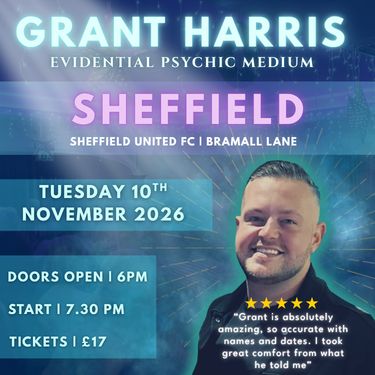 Psychic Night | Sheffield United Football Club | 10.11.2026 - TICKETS AVAILABLE ON TICKETSOURCE ONLY, BOOK ON LINK PROVIDED!