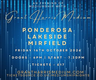 Psychic Night | Lakeside at Ponderosa, Heckmondwike, Mirfield   | 16.10.2026