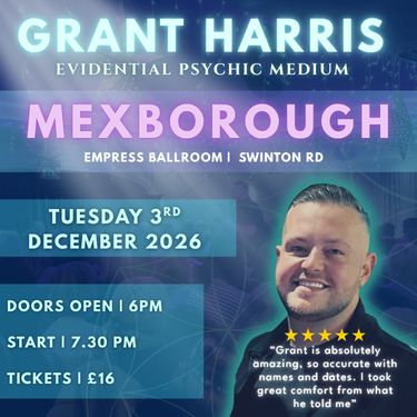 Psychic Night | Empress Ballroom, Mexborough | 03.12.2026 -TICKETSOURCE ONLY - BOOK ON LINK PROVIDED!