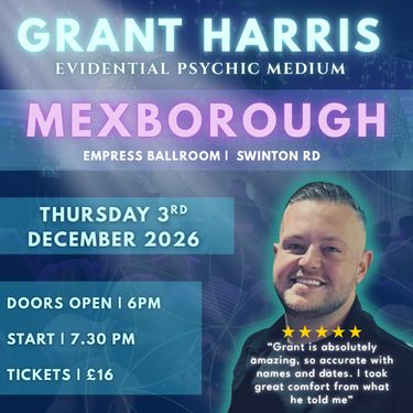 Psychic Night | Empress Ballroom, Mexborough | 03.12.2026 -TICKETSOURCE ONLY - BOOK ON LINK PROVIDED!