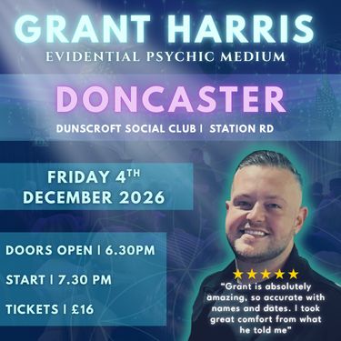 Psychic Night | Dunscroft Social Club, Doncaster| 04.12.2026 - TICKETSOURCE ONLY - BOOK ON LINK PROVIDED!