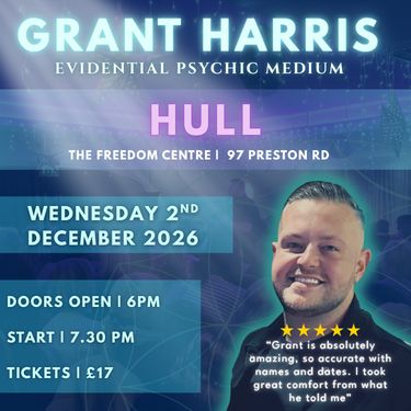 Psychic Night | The Freedom Centre, Hull| 02.12.2026 - Tickets also on Ticketsource!