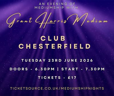 Psychic Night | Club Chesterfield | 23.06.2026 - AVAILABLE ON TICKETSOURCE ONLY