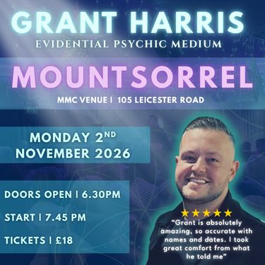 Psychic Night | MMC Venue, Mountsorrel, Leicestershire | 02.11.2026 -TICKETSOURCE ONLY - BOOK ON LINK PROVIDED!