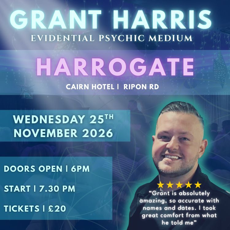 Psychic Night | The Cairn Hotel, Harrogate | 25.11.2026 - TICKETSOURCE ONLY - BOOK ON LINK PROVIDED!