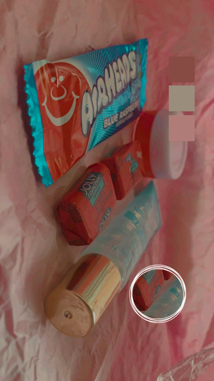 Blue and Red Candy And Lipgloss Pack