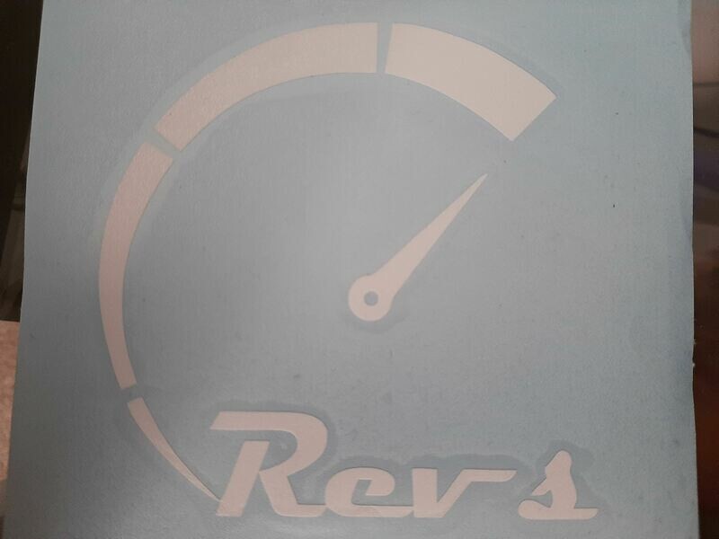 White Revs Sticker