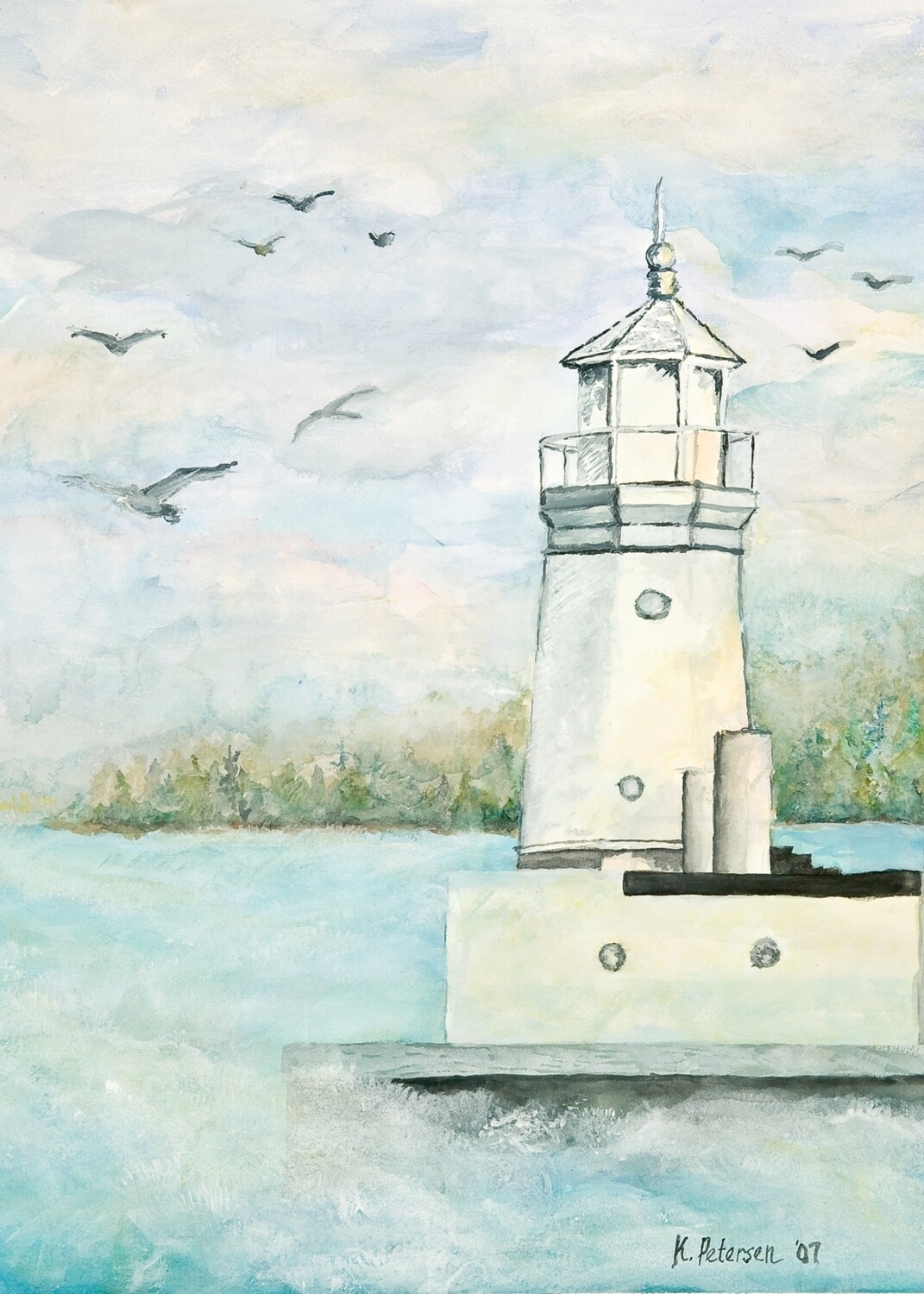 Menominee Lighthouse, Circa 1930