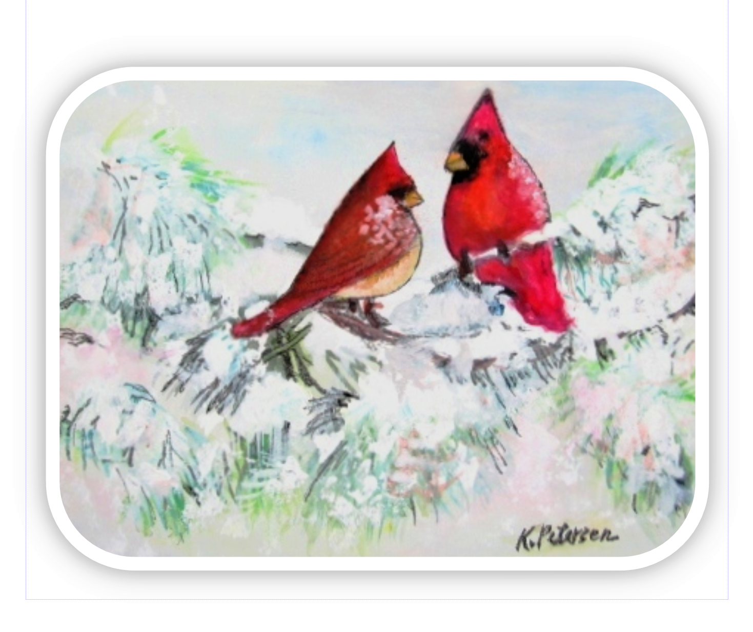 Christmas Cardinals, Option 2