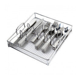 Abbeville 61 Piece Flatware Set with Wire Caddy - Gibson