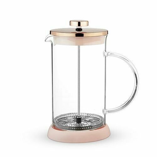 34 Ounce French Press Pot, Riley Glass - Pinky Up