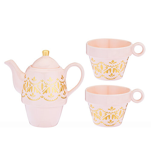 Teapot and Cups, Taylor Casablanca - Pinky Up