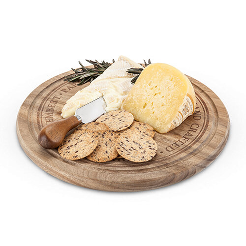 Round Cheese Board & Knife Set - Twine