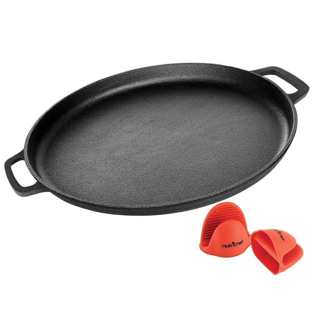 14 Inch Cast Iron Pizza/Baking Pan - NutriChef