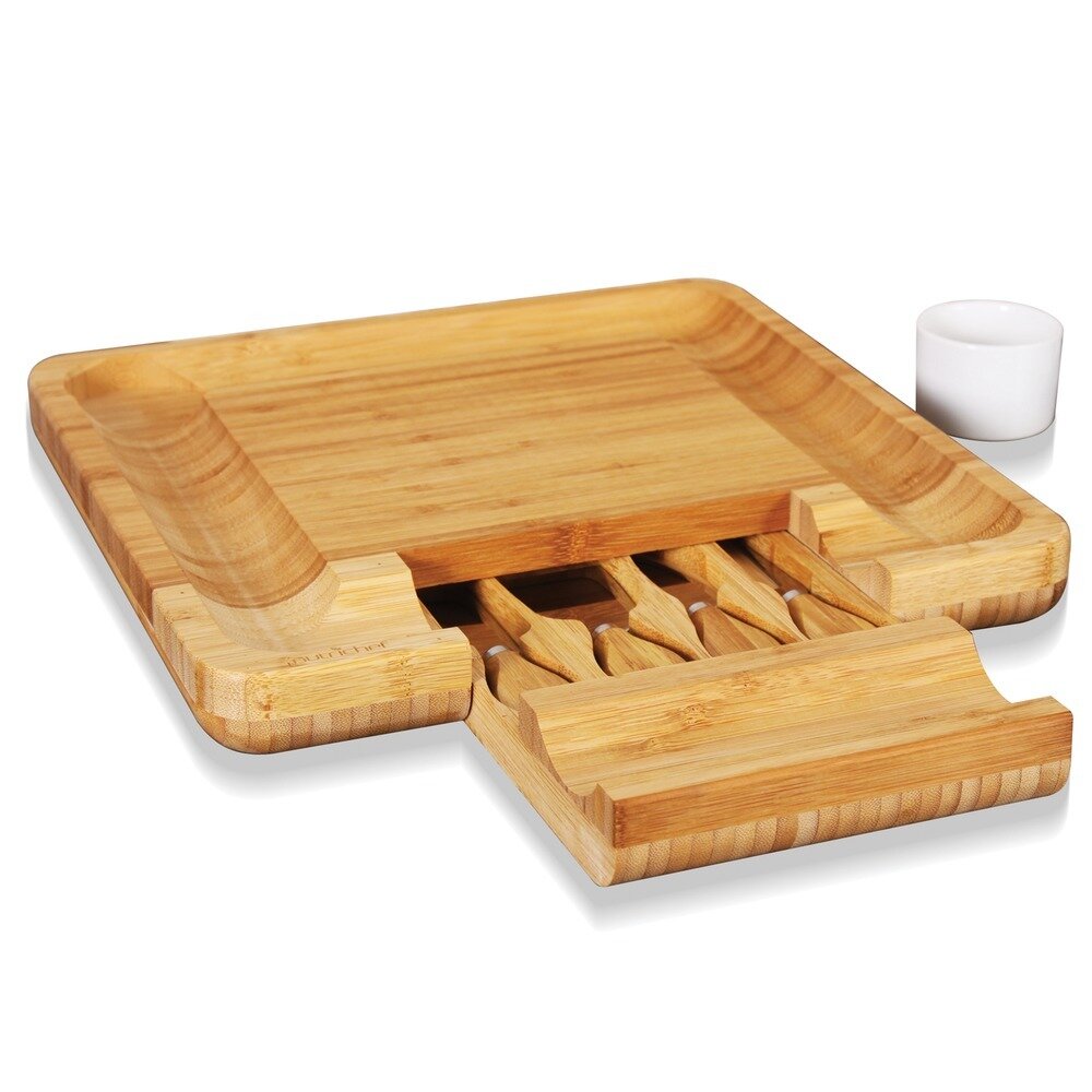 Bamboo Cheese Cutting Board - NutriChef