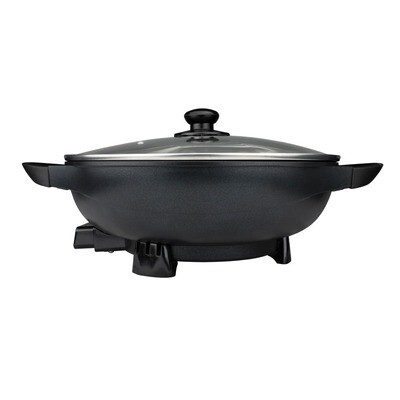 13 Inch Non-Stick Flat-Bottom Electric Wok - Brentwood