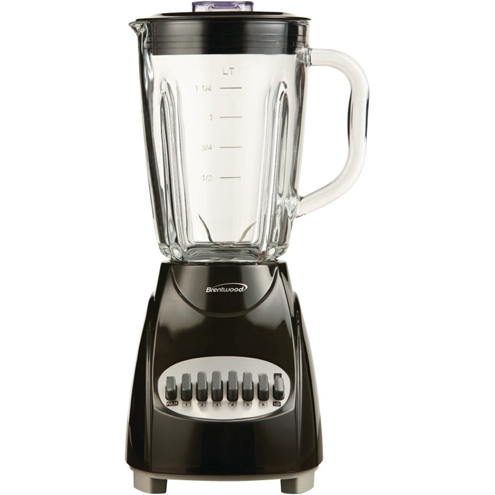 42-Ounce 12-Speed+Pulse Electric Black Blender - Brentwood