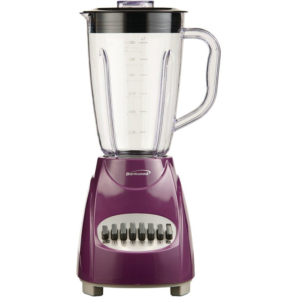50-Ounce 12-Speed+Pulse Purple Electric Blender - Brentwood