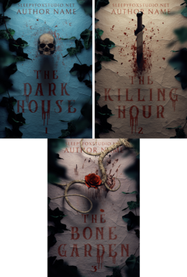 Horror House trilogy with artwork